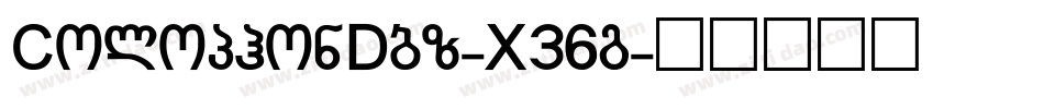 ColophonDbz-X36g字体转换