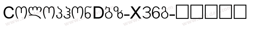 ColophonDbz-X36g字体转换
