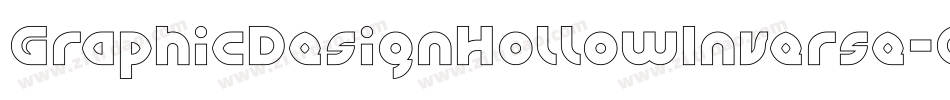 GraphicDesignHollowInverse-OVEPO字体转换