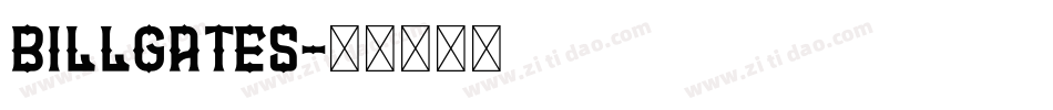 Billgates字体转换