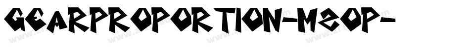 GearProportion-m2OP字体转换