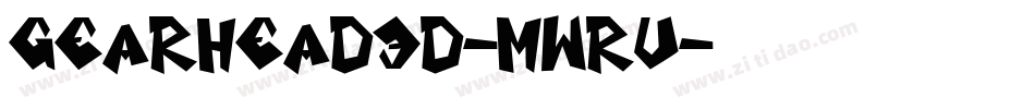 Gearhead3D-mwrV字体转换