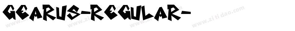 gearus-regular字体转换 gearus-regular字体转换