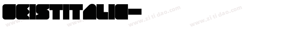 GeistItalic字体转换