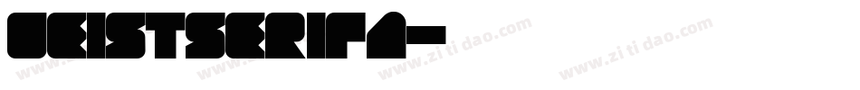 GeistSerifa字体转换