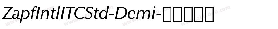 ZapfIntlITCStd-Demi字体转换