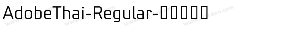 AdobeThai-Regular字体转换