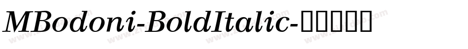 MBodoni-BoldItalic字体转换