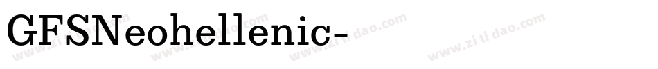 GFSNeohellenic字体转换