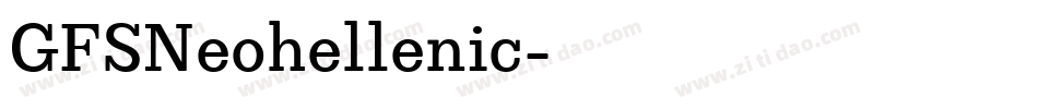 GFSNeohellenic字体转换