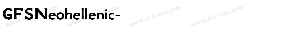 GFSNeohellenic字体转换