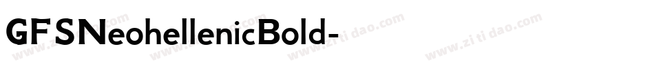 GFSNeohellenicBold字体转换