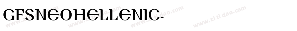 GFSNeohellenic字体转换