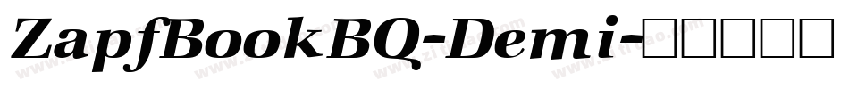 ZapfBookBQ-Demi字体转换