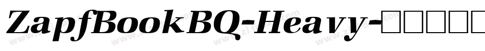 ZapfBookBQ-Heavy字体转换