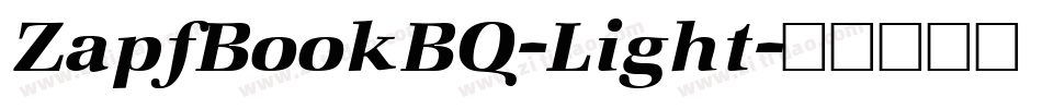 ZapfBookBQ-Light字体转换