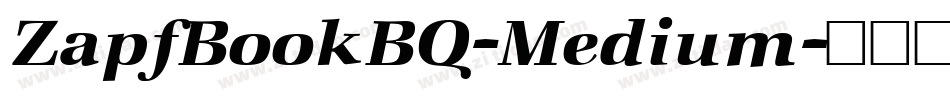 ZapfBookBQ-Medium字体转换