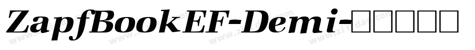 ZapfBookEF-Demi字体转换