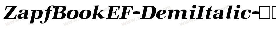 ZapfBookEF-DemiItalic字体转换
