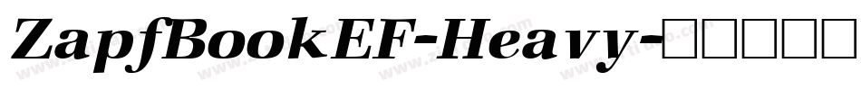 ZapfBookEF-Heavy字体转换