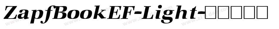ZapfBookEF-Light字体转换