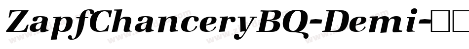 ZapfChanceryBQ-Demi字体转换
