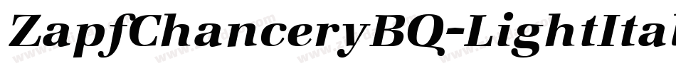 ZapfChanceryBQ-LightItalic字体转换