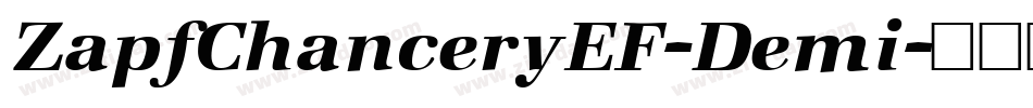 ZapfChanceryEF-Demi字体转换