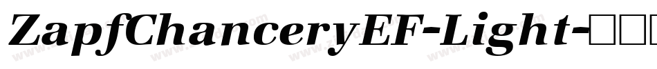 ZapfChanceryEF-Light字体转换