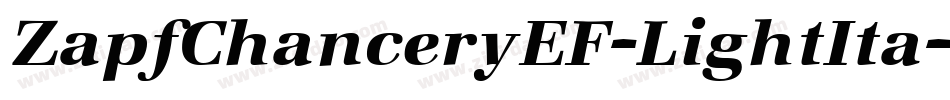 ZapfChanceryEF-LightIta字体转换