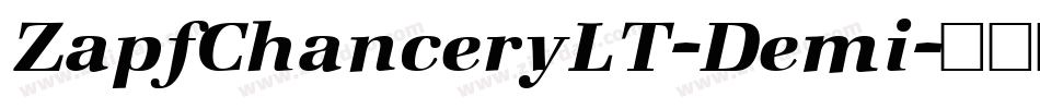 ZapfChanceryLT-Demi字体转换