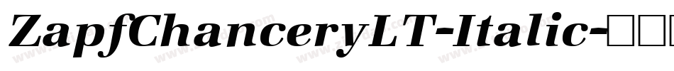 ZapfChanceryLT-Italic字体转换