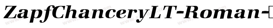 ZapfChanceryLT-Roman字体转换