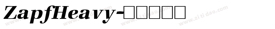 ZapfHeavy字体转换