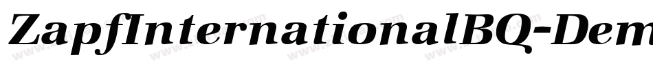 ZapfInternationalBQ-DemiItalic字体转换