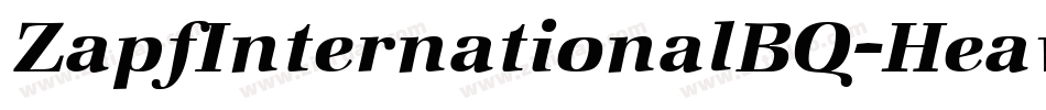ZapfInternationalBQ-Heavy字体转换