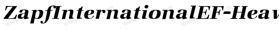 ZapfInternationalEF-Heavy字体转换