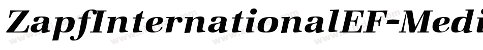 ZapfInternationalEF-Medium字体转换