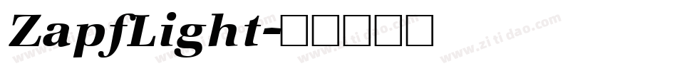 ZapfLight字体转换
