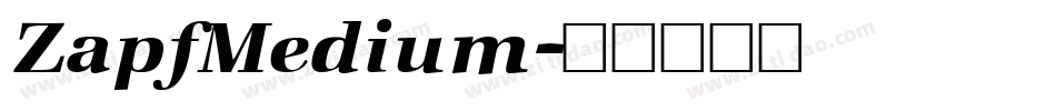 ZapfMedium字体转换