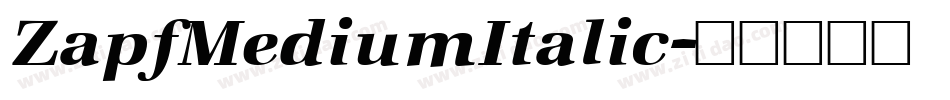 ZapfMediumItalic字体转换
