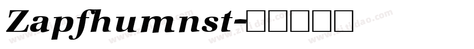 Zapfhumnst字体转换