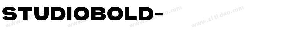 StudioBold字体转换