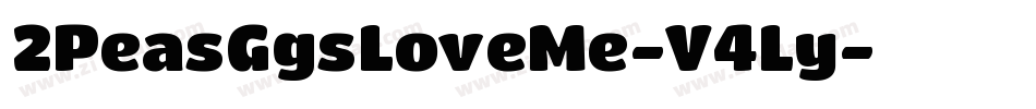 2PeasGgsLoveMe-V4Ly字体转换