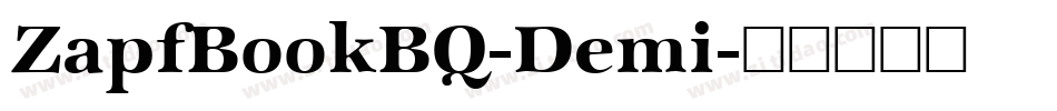 ZapfBookBQ-Demi字体转换