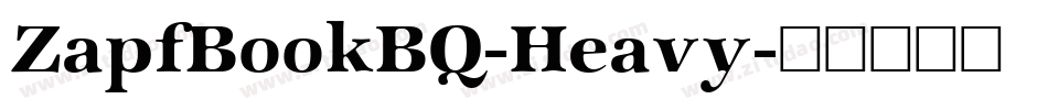 ZapfBookBQ-Heavy字体转换