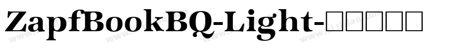 ZapfBookBQ-Light字体转换