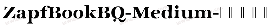 ZapfBookBQ-Medium字体转换