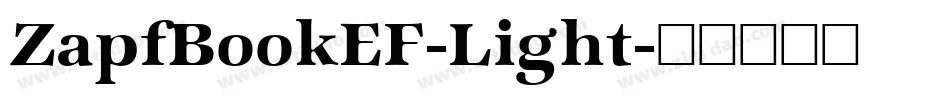 ZapfBookEF-Light字体转换