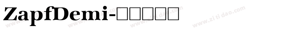 ZapfDemi字体转换